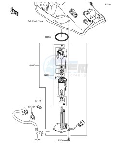 NINJA ZX-10R ABS ZX1000SGF XX (EU ME A(FRICA) drawing Fuel Pump