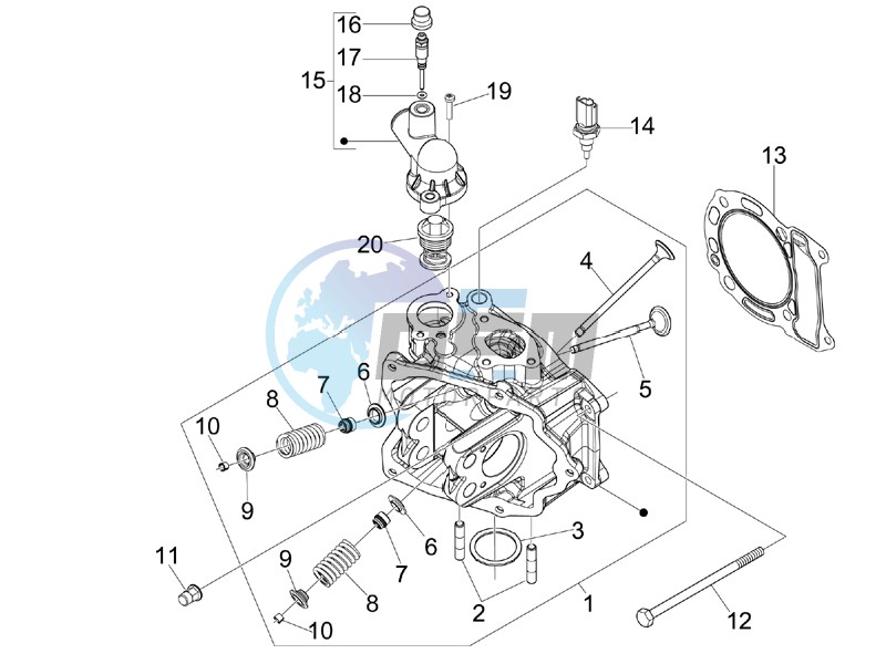 Cilinder head unit - Valve