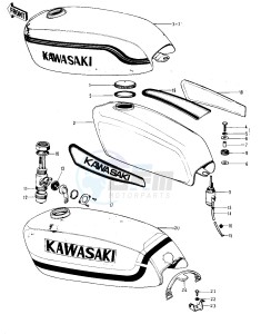 F8 (BISON A) 250 (BISON A) drawing FUEL TANK -- 71-72 F8_F8-A- -