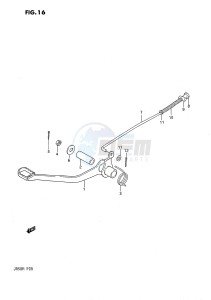 JR50 (P28) drawing REAR BRAKE