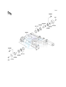 ZG 1000 A [CONCOURS] (A15-A19) [CONCOURS] drawing SWINGARM