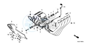 CB650FAH 2ED - (2ED) drawing EXHAUST MUFFLER