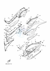 YP125R-DA XMAX 125 TECH MAX (BMJ3) drawing STAND & FOOTREST 2