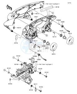 Z1000SX_ABS ZX1000MFF FR GB XX (EU ME A(FRICA) drawing Headlight(s)