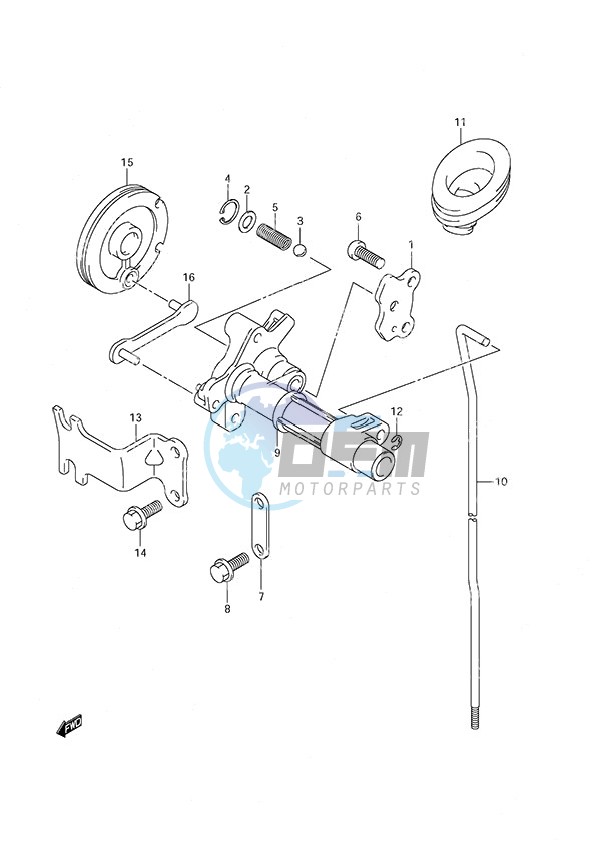 Clutch Rod Non-Remote Control