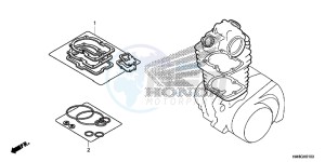 TRX250TME FOURTRAX RECON Europe Direct - (ED) drawing GASKET KIT A