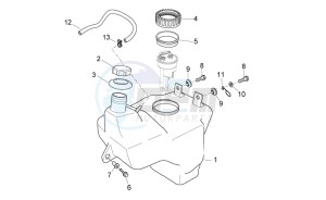 Atlantic 125 e3 drawing Fuel Tank