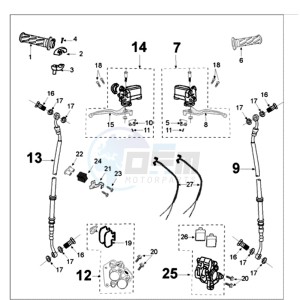 TWEET A PX drawing BRAKE SYSTEM