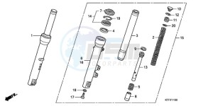 SH1259 France - (F / CMF) drawing FRONT FORK