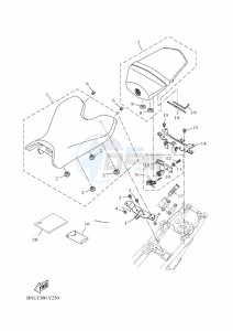 YZF125-A YZF-R125 (BNU1) drawing SEAT