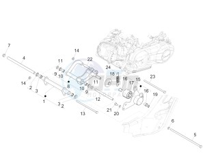 GTS 300 IE ABS E4 (APAC) drawing Swinging arm