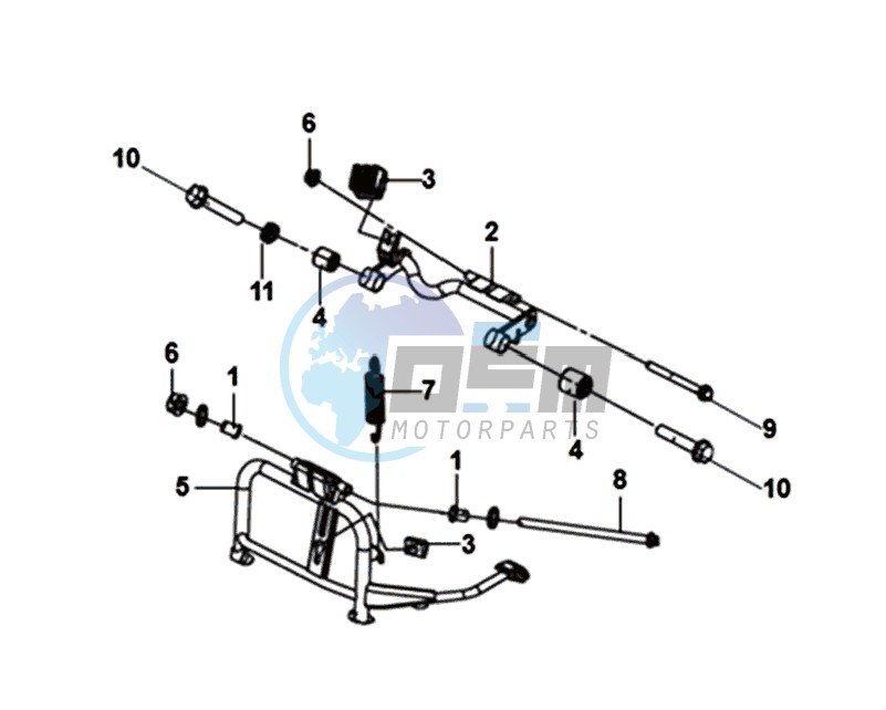 MIDDLE STAND - MOTOR STAND