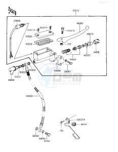 KZ 305 B [LTD] (B2-B3) [LTD] drawing FRONT MASTER CYLINDER