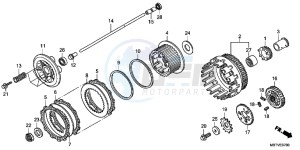 XL1000VB drawing CLUTCH