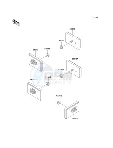 KVF 360 A [PARAIRIE 360 4X4] (A1-A3) PRAIRIE 360 4X4] drawing REFLECTORS-- CN- -