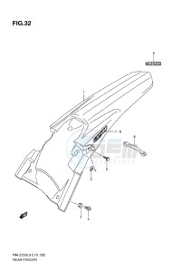 RM-Z 250 drawing REAR FENDER (L0-L1) L2