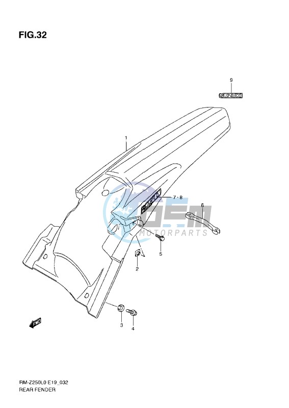 REAR FENDER (L0-L1) L2