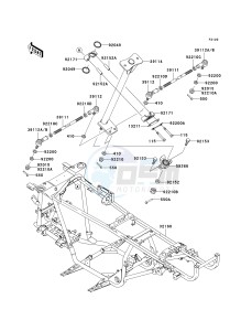 KVF 360 A [PARAIRIE 360 4X4] (A1-A3) PRAIRIE 360 4X4] drawing FRAME