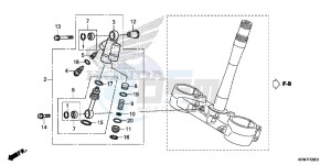 CRF250RF CRF250R Europe Direct - (ED) drawing STEERING DAMPER