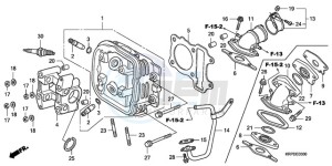 SCV100F9 Australia - (U) drawing CYLINDER HEAD