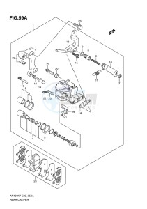 AN400 ABS BURGMAN EU-UK drawing REAR CALIPER