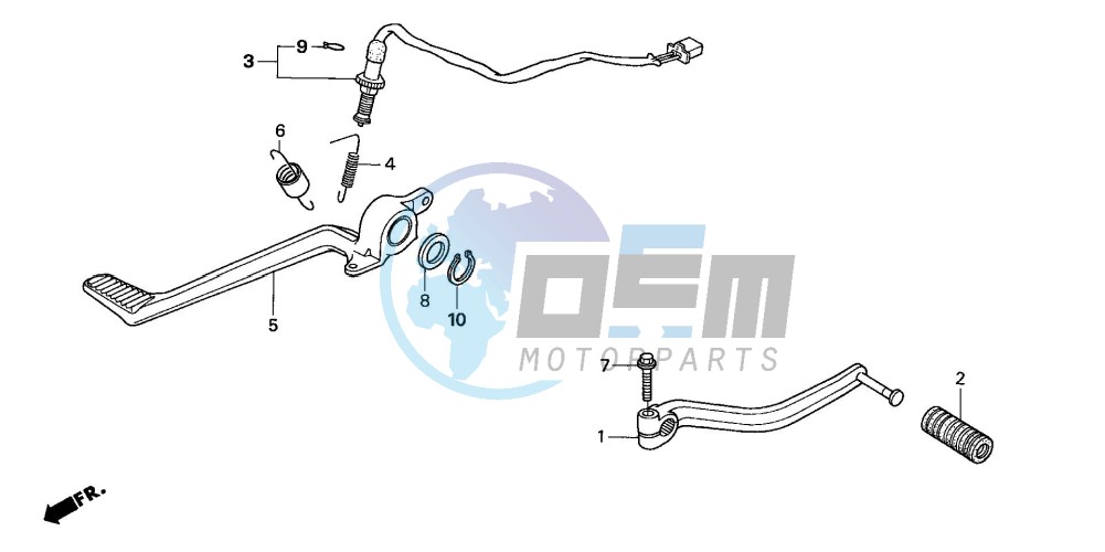 BRAKE PEDAL/CHANGE PEDAL