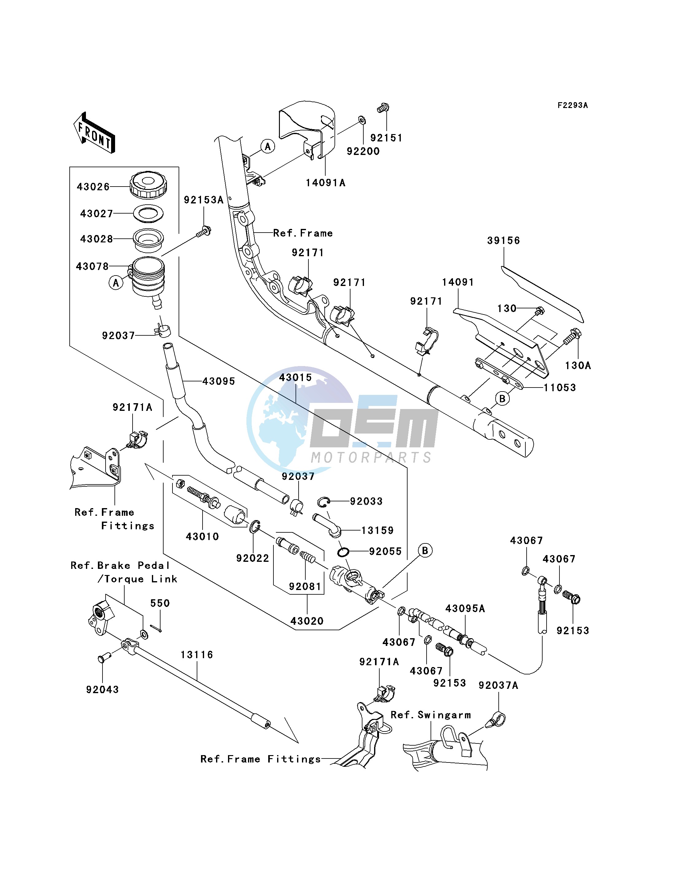 REAR MASTER CYLINDER-- A2- -