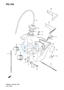 RM250 (E3-E28) drawing FUEL TANK (MODEL K4 K5 K6)