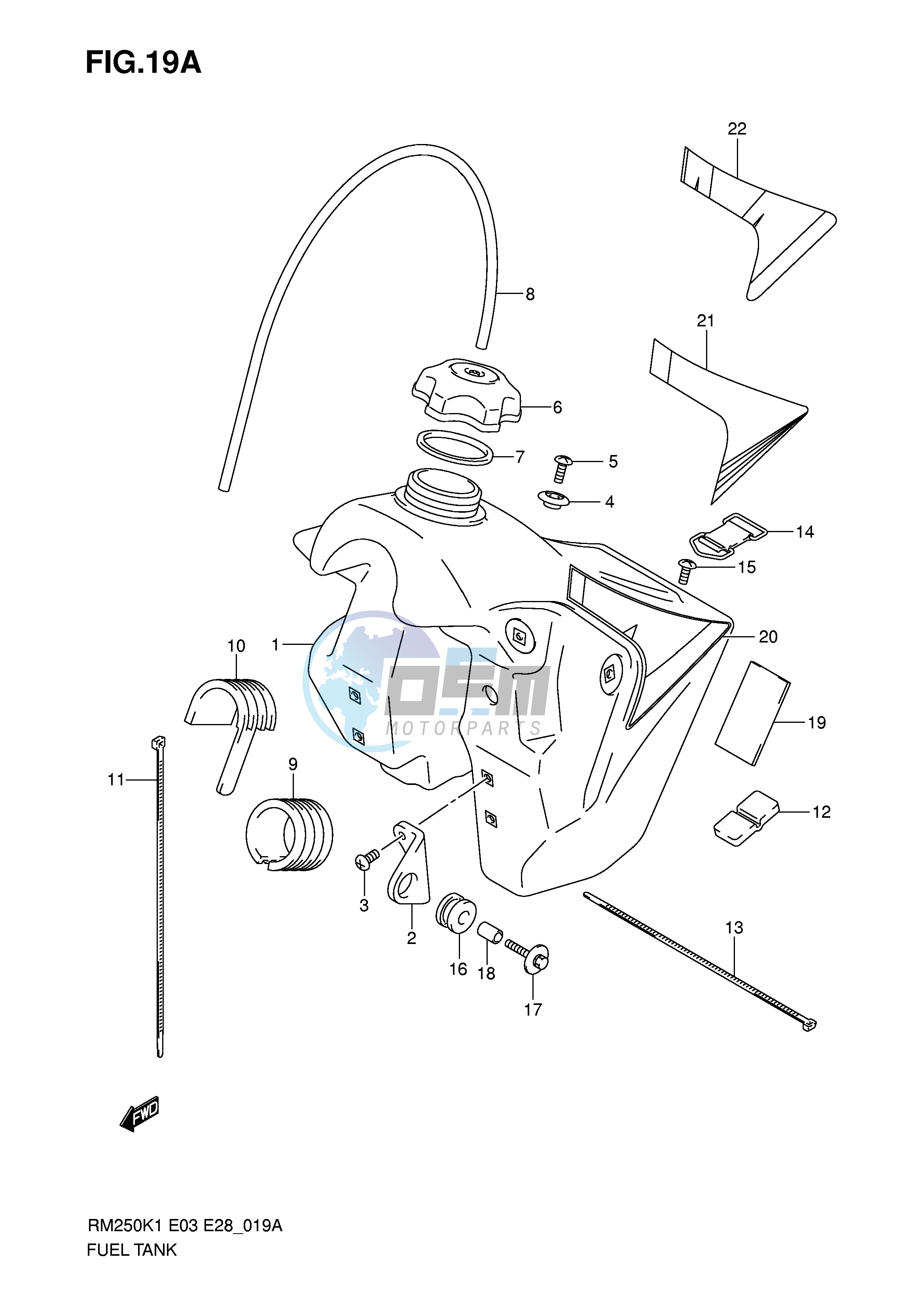 FUEL TANK (MODEL K4 K5 K6)