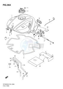 SFV650 (E2) Gladius drawing FUEL TANK (MODEL L0)