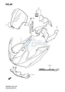 GSF650 (E2) Bandit drawing COWLING (GSF650SK7 SUK7 SAK7 SUAK7)