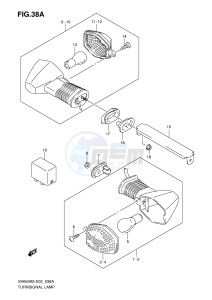 SV650 (E2) drawing TURNSIGNAL LAMP (SV650K9 AK9 UK9 UAK9)