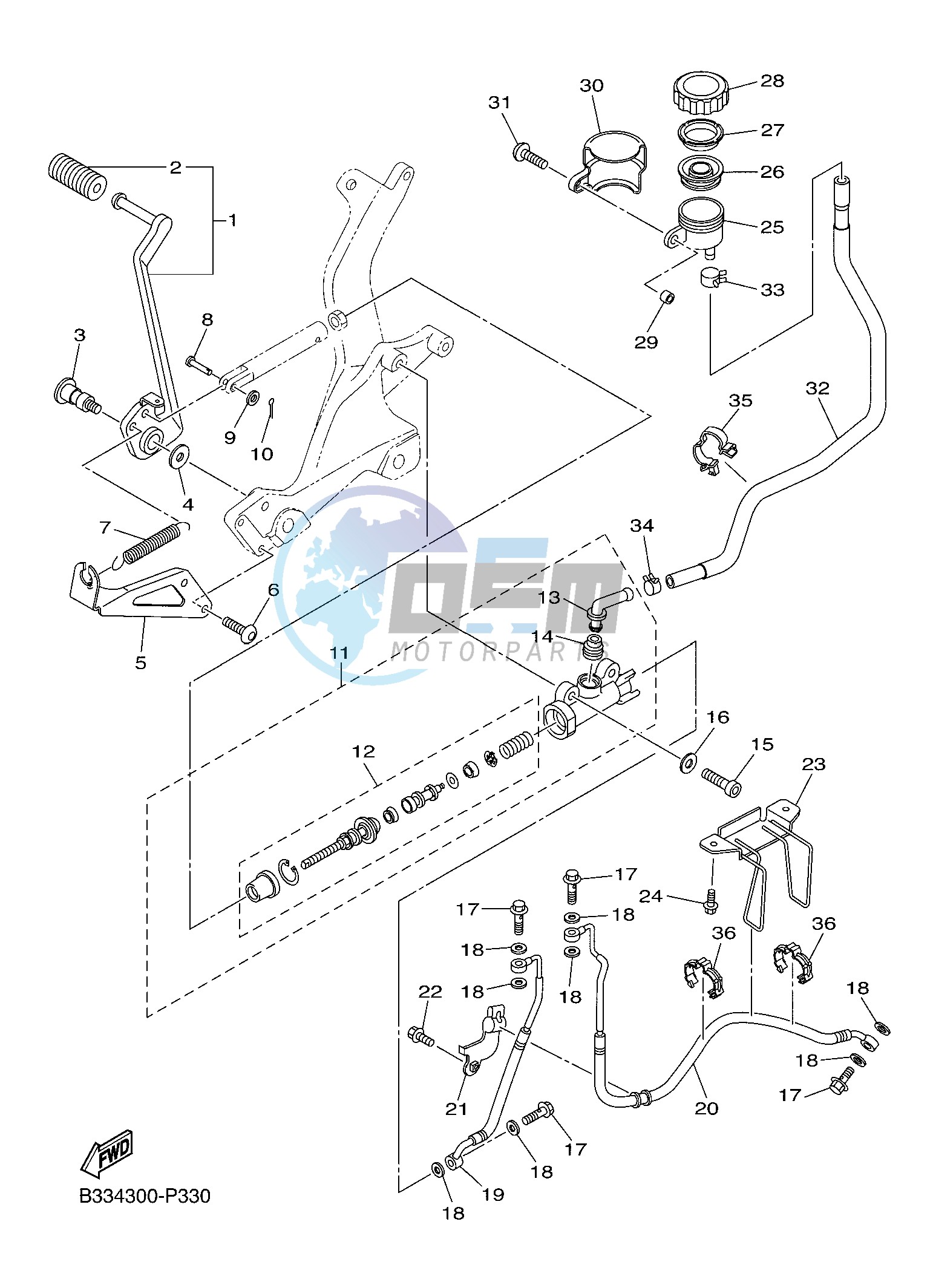 REAR MASTER CYLINDER