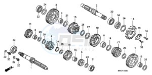 XL125VB drawing TRANSMISSION