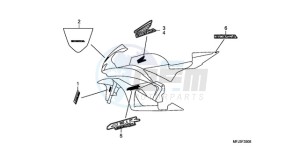 CBR600RRA Australia - (U) drawing MARK/STRIPE (9)