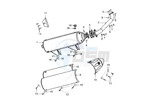 JET FORCE - 125 cc drawing EXHAUST