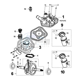 FIGHT LZ SP2 drawing CRANKSHAFT AND CYLINDER