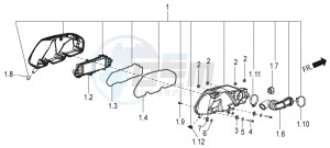 SR 150 4T-3V (EMEA-LATAM) drawing Air filter