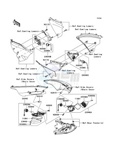 ZZR1400 ZX1400A7F FR GB XX (EU ME A(FRICA) drawing Turn Signals