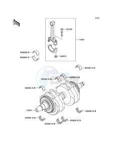 W650 EJ650C6F GB XX (EU ME A(FRICA) drawing Crankshaft