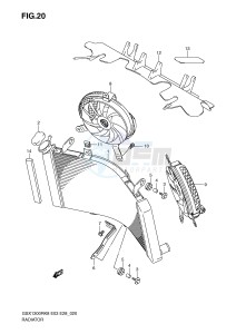 GSX1300R (E3-E28) Hayabusa drawing RADIATOR