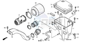 TRX250XA Australia - (U) drawing AIR CLEANER