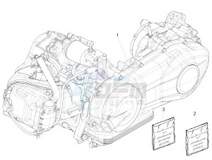 150 Sprint 4T 3V ie (NAFTA) drawing Engine, assembly