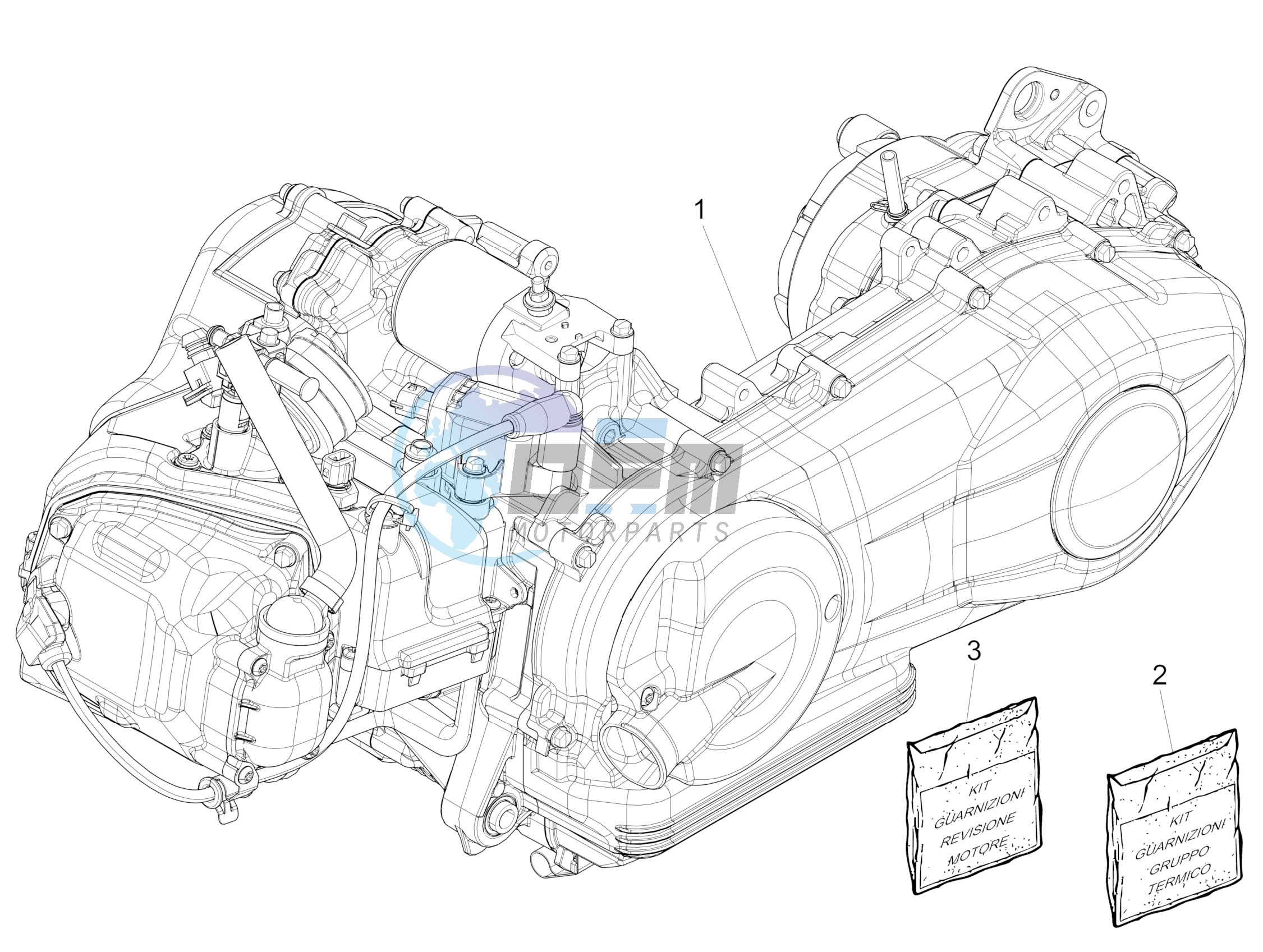 Engine, assembly