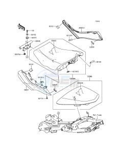 ER-6F EX650EDS XX (EU ME A(FRICA) drawing Seat