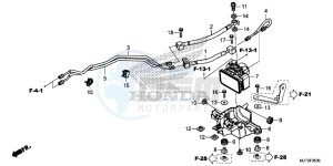 CRF1000AG CRF1000 - Africa Twin - ABS Europe Direct - (ED) drawing ABS MODULATOR