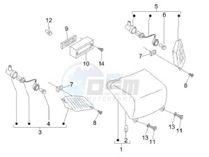 LX 150 4T ie E3 Vietnam drawing Tail light - Turn signal lamps