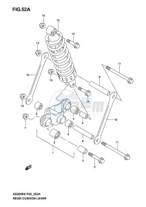 GS500 (P19) drawing CUSHION LEVER (MODEL K4 K5 K6)