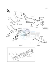 ZX 600 D [NINJA ZX-6] (D2-D4) [NINJA ZX-6] drawing SIDE COVER_CHAIN CASE-- ZX600-D4- -