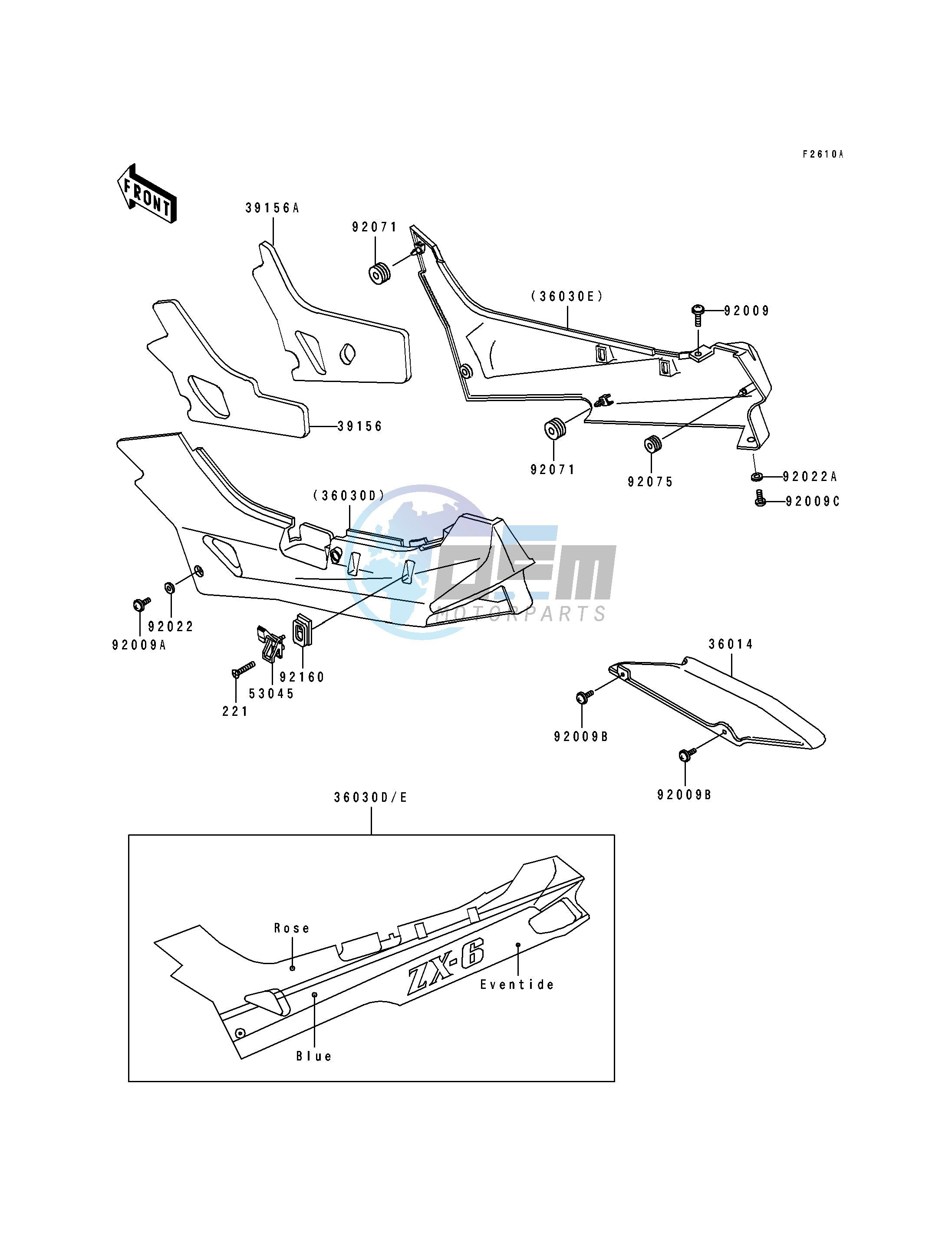 SIDE COVER_CHAIN CASE-- ZX600-D4- -